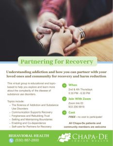 Partnering for Recovery (VIRTUAL) @ Virtual